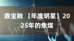 鼎宝融 【年度明星】2025年的焦煤